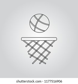 Basketball icon vector