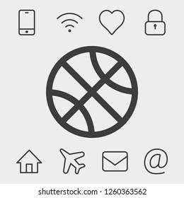 Basketball icon vector