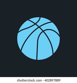 Basketball icon vector