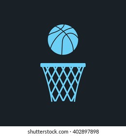Basketball icon vector