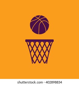 Basketball icon vector