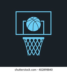 Basketball icon vector