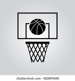 Basketball icon vector