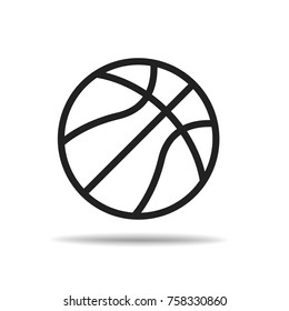 basketball icon vector