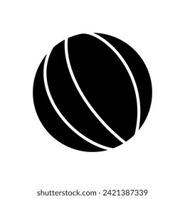 Basketballsymbol, Vektorgrafik. Basketballsymbol. Basketball-Logo, Vektorsymbol
