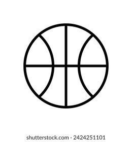 Vector de ícono de baloncesto. Icono de baloncesto. Icono vectorial del logo de baloncesto