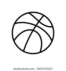 Basketball-Ikone Vektor. Basketball-Symbol. Basketball-Logo-Vektor-Symbol