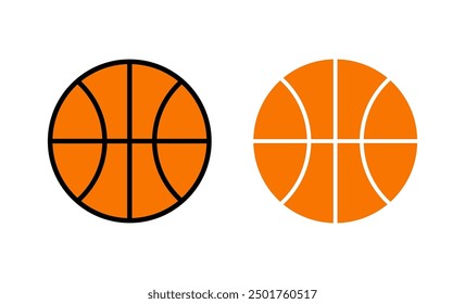 Icono de baloncesto Vector. Icono de baloncesto. Icono del Vector del logotipo del baloncesto