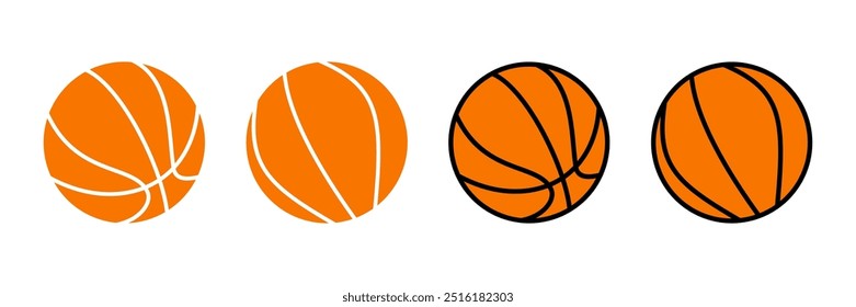 Basketball icon vector. Basketball ball icon. Basketball logo vector icon