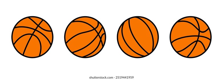 Basketball icon vector. Basketball ball icon. Basketball logo vector icon