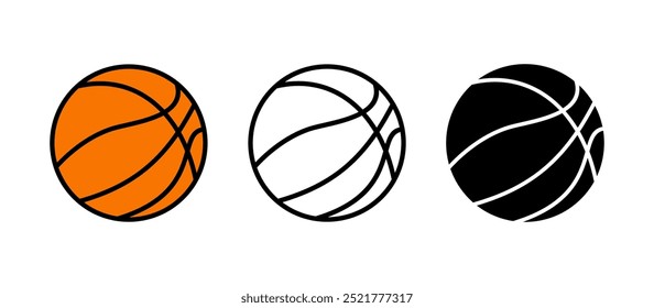 Basketball icon vector. Basketball ball icon. Basketball logo vector icon