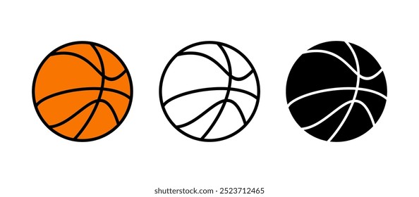 Basketball icon vector. Basketball ball icon. Basketball logo vector icon