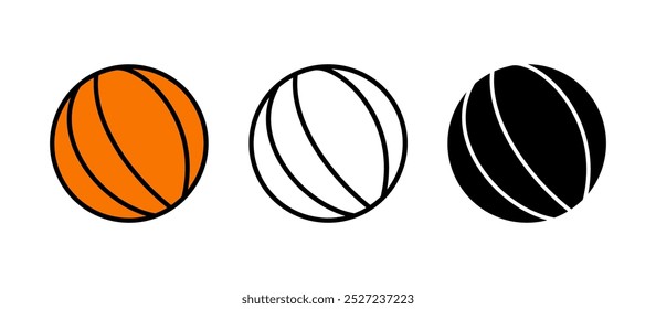 Basketball icon vector. Basketball ball icon. Basketball logo vector icon