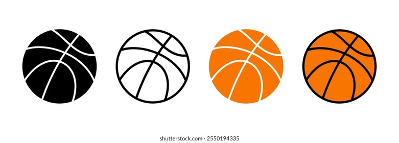 Basketball icon vector. Basketball ball icon. Basketball logo vector icon