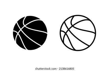 Basketball icon vector. Basketball ball sign and symbol