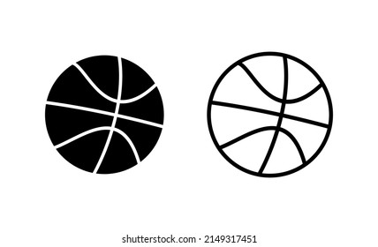Basketball icon vector. Basketball ball sign and symbol