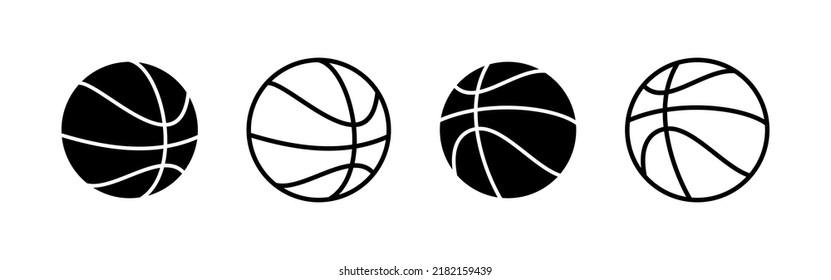 Basketball icon vector. Basketball ball sign and symbol