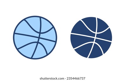 Vector de ícono de baloncesto. Símbolo y signo de baloncesto