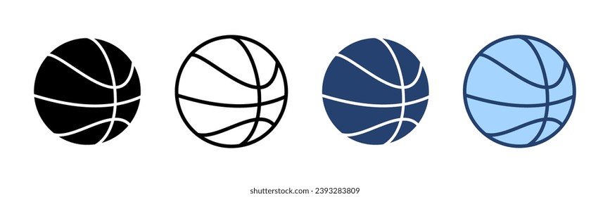 Basketball icon vector. Basketball ball sign and symbol