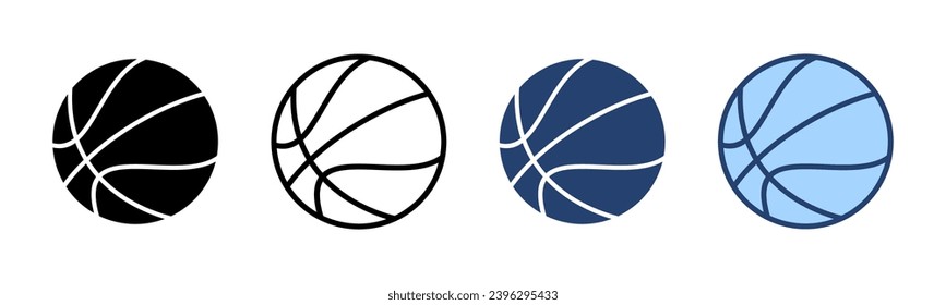 Basketball icon vector. Basketball ball sign and symbol