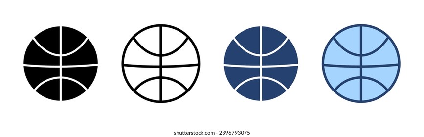 Basketball icon vector. Basketball ball sign and symbol