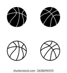 Basketball icon vector. Basketball ball sign and symbol