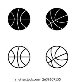 Basketball icon vector. Basketball ball sign and symbol