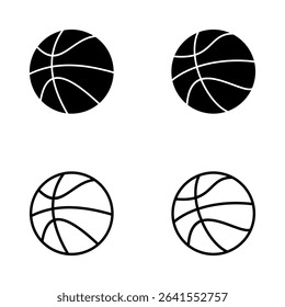Basketball icon vector. Basketball ball sign and symbol