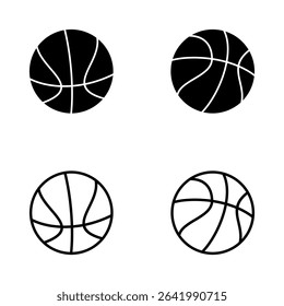 Basketball icon vector. Basketball ball sign and symbol