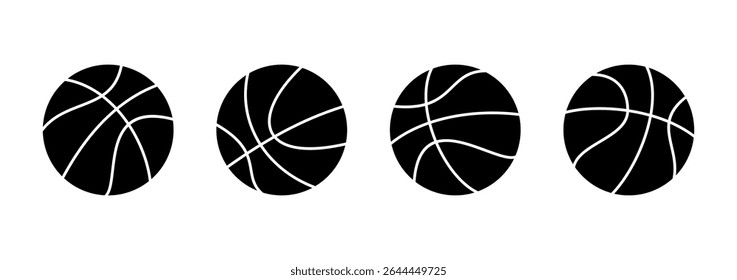 Icono de baloncesto Vector. Letrero y símbolo de la pelota de baloncesto