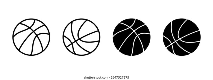 Basketball icon vector. Basketball ball sign and symbol