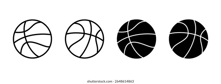 Basketball icon vector. Basketball ball sign and symbol