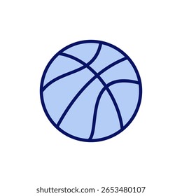 Basketball icon vector. Basketball ball sign and symbol