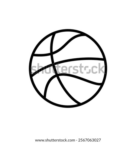 Basketball icon vector. Basketball ball sign and symbol