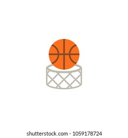Basketball icon. Vector Basketball basket