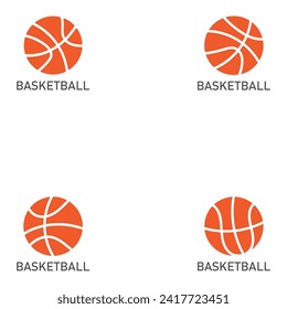 basketball icon vector. basket ball icon symbol illustration. simple design on white background.