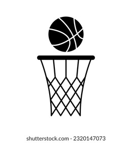 basketball icon vector color editable