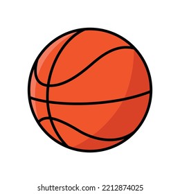 basketball icon vector design template in white background