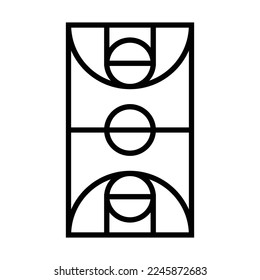 Plantilla de diseño de vectores de iconos de baloncesto
