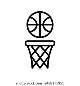 Basketball-Ikone Vektorgrafik Design Vorlage