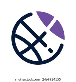 basketball icon. vector dual tone icon for your website, mobile, presentation, and logo design.