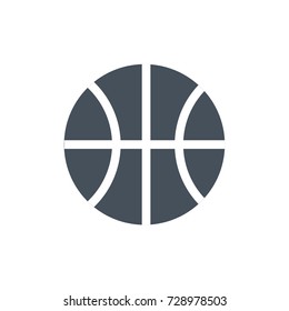 basketball icon vector glyph style design