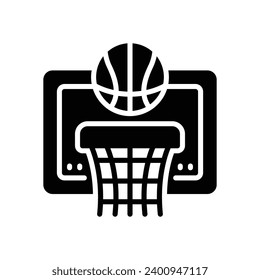 basketball icon. vector glyph icon for your website, mobile, presentation, and logo design.
