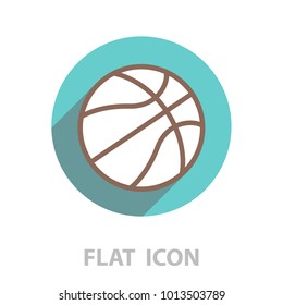 basketball icon. vector illustration
