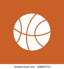 Basketball icon, vector illustration