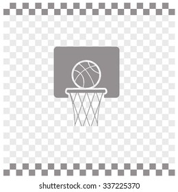 Basketball icon, vector illustration.