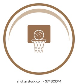 Basketball icon, vector illustration.