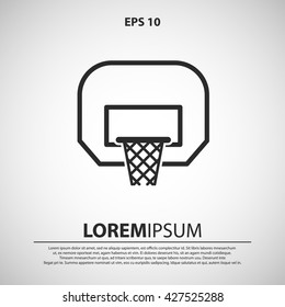 basketball icon. basketball vector illustration