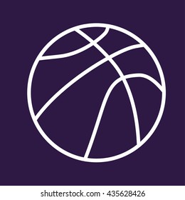 Basketball icon . Vector illustration