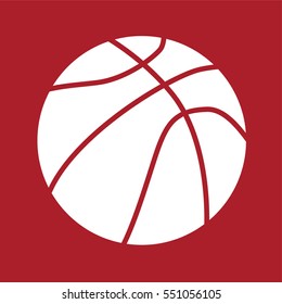 Basketball icon . Vector illustration